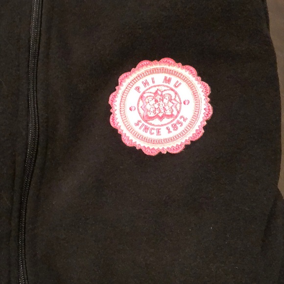 Phi Mu Hooded Onesie pajamas Black size S - Picture 4 of 4